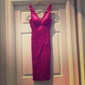 Bebe women’s dress pink fuschia size XS